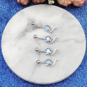 Khuyên Rốn đính đá mã KR-2215 1