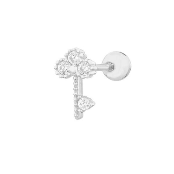 Khuyên tai - Bông tai thẳng chìa khóa đính đá mã KT-3506