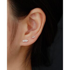 Khuyên tai - Bông tai thẳng đính đá mã KT-3318