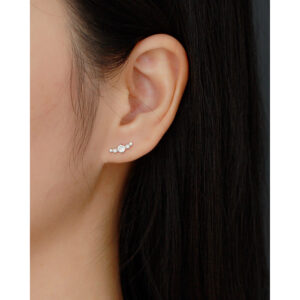 Khuyên tai - Bông tai thẳng đính đá mã KT-3319