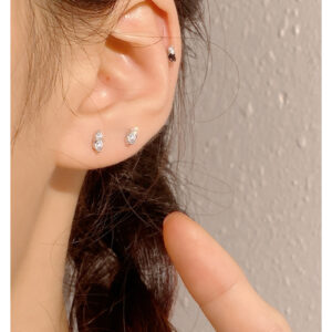 Khuyên tai - Bông tai thẳng đính đá tinh tế mã KT-3502