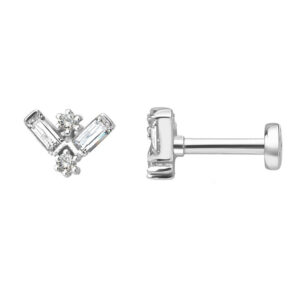 Khuyên tai - Bông tai thẳng đính đá tinh tế mã KT-3507