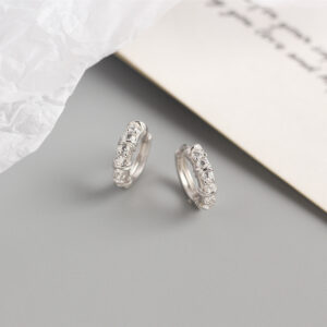 Khuyên tai - Bông tai vòng đính đá mã KT-3301 2