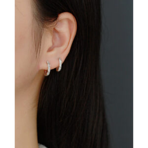 Khuyên tai - Bông tai vòng đính đá mã KT-3307