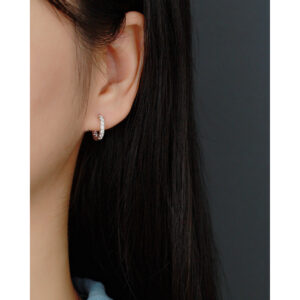 Khuyên tai - Bông tai vòng đính đá mã KT-3317