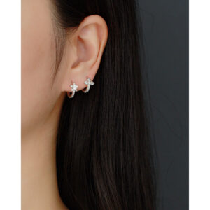 Khuyên tai - Bông tai vòng ngôi sao đính đá mã KT-3329