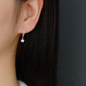 Khuyên tai - Bông tai vòng ngôi sao đính đá mã KT-3330