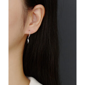 Khuyên tai - Bông tai vòng tia sét đính đá mã KT-3310